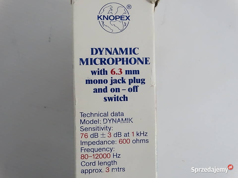Nowy Mikrofon Dynamiczny KNOPEX Idealny do Biłgoraj