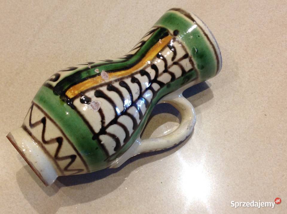 Mały Wazonik Ceramiczny Ręcznie Malowany Nowa Sól