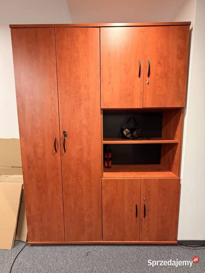 Zestaw mebli biurowych ABM biurka regał szafa Kraków sprzedam