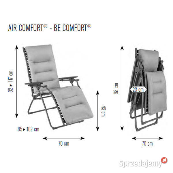 Leżak Evolution kolor Coral Blue Lafuma Leżaki i leżanki Warszawa