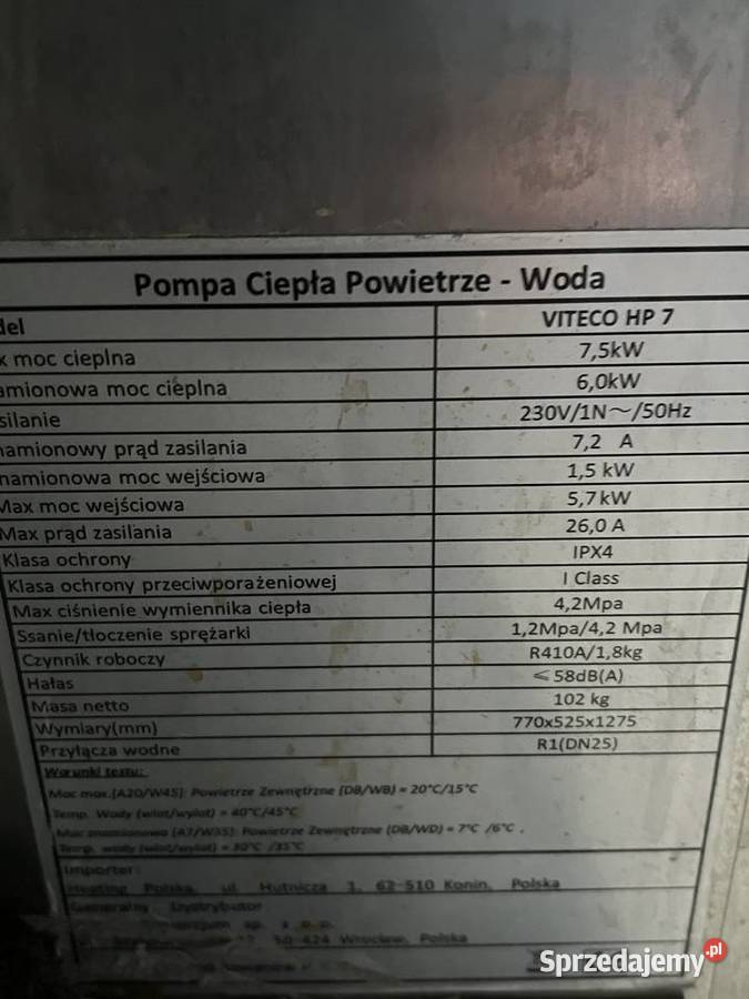 Pompa bojlerbuforsterownik sprzedam