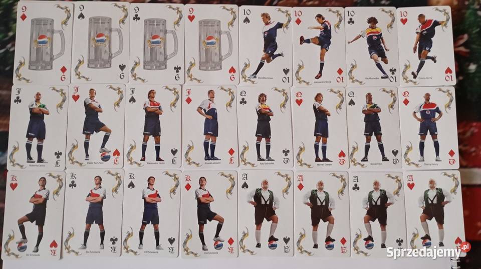 Karty do gry kolekcjonerskie Pepsi mazowieckie Warszawa sprzedam