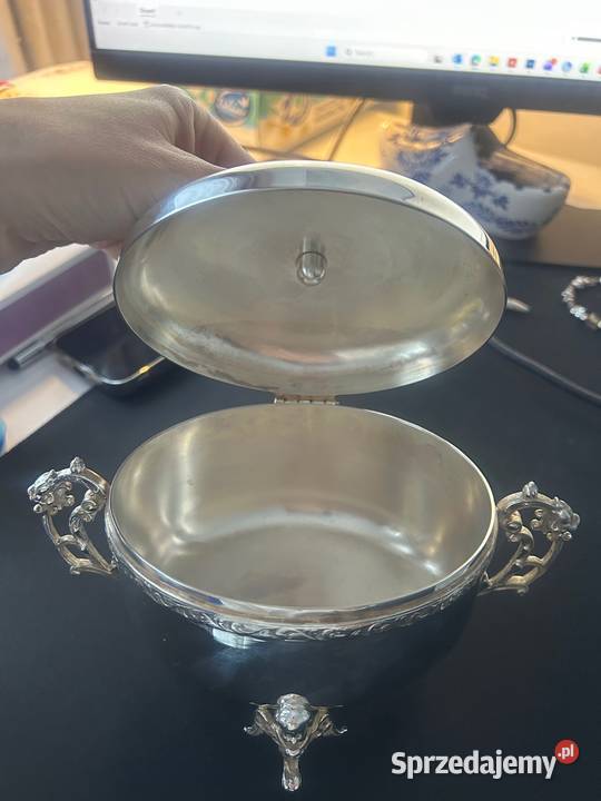 Cukiernica posrebrzana marki Hefra Warszawa