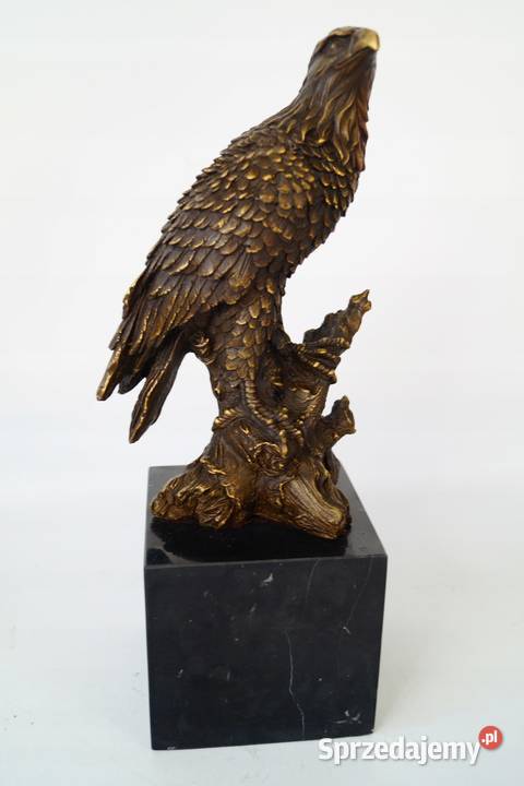 Figura z brązu ORZEŁ NA KONARZE piękna rzeźba