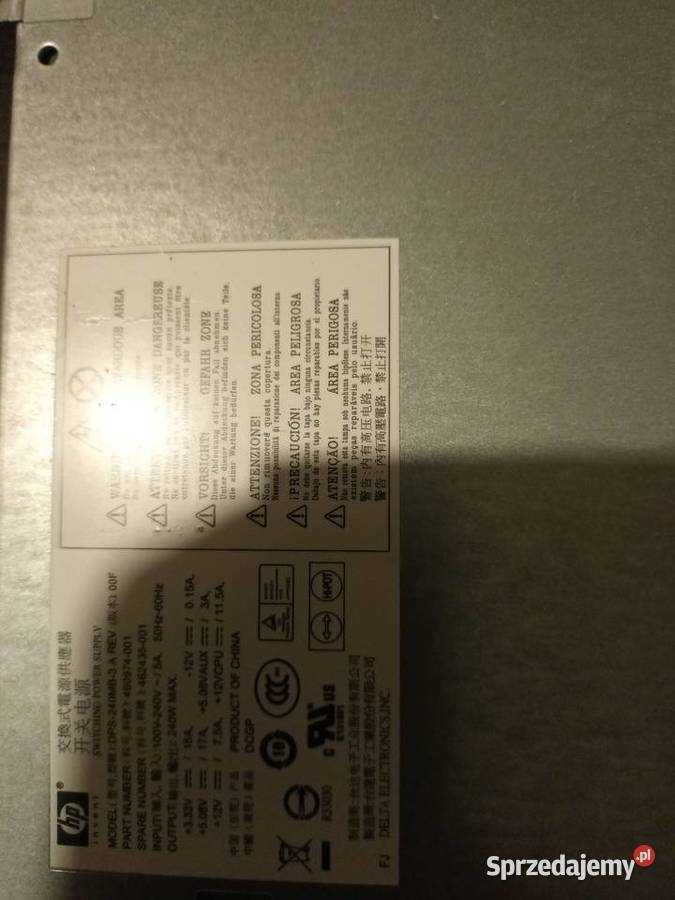 Hp Compaq dps 240 MB Taktowanie procesora 2800 sprzedam