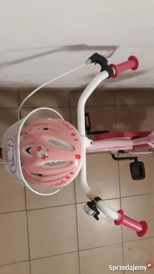 Rower dziecięcy rowerek HELLO KITTY różowy KASK