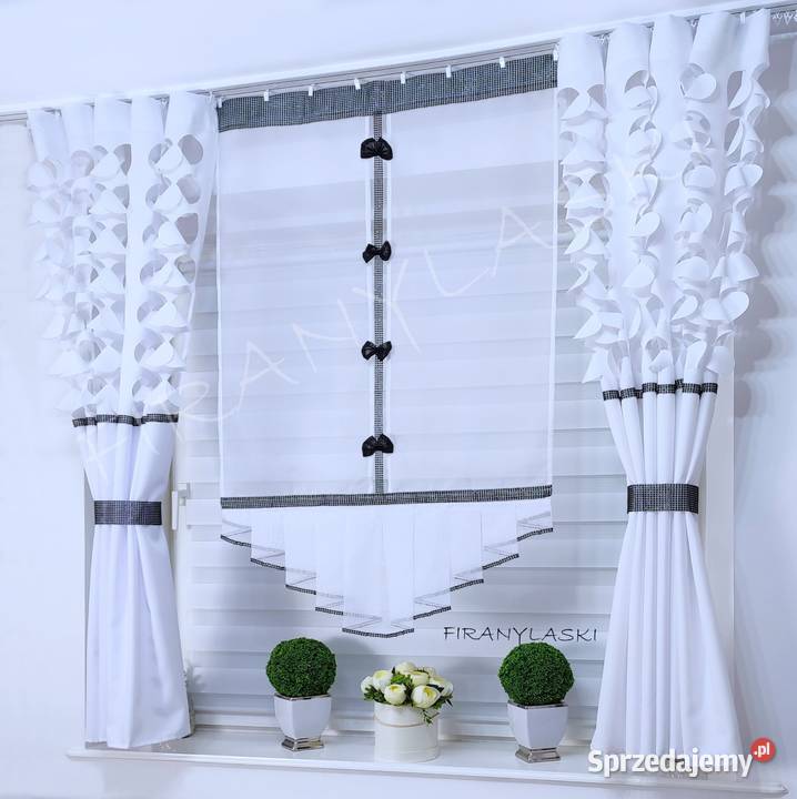 Zestaw do okna panel i zasłony FIRANKI Firany Firany Łomża sprzedam