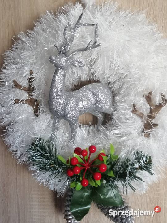 Wianek świąteczny na drzwi Ozdoby Boże Narodzenie Katowice
