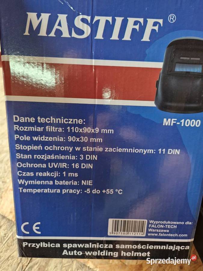 Maska spawalnicza przyłbica samo ściemniająca Głogowa