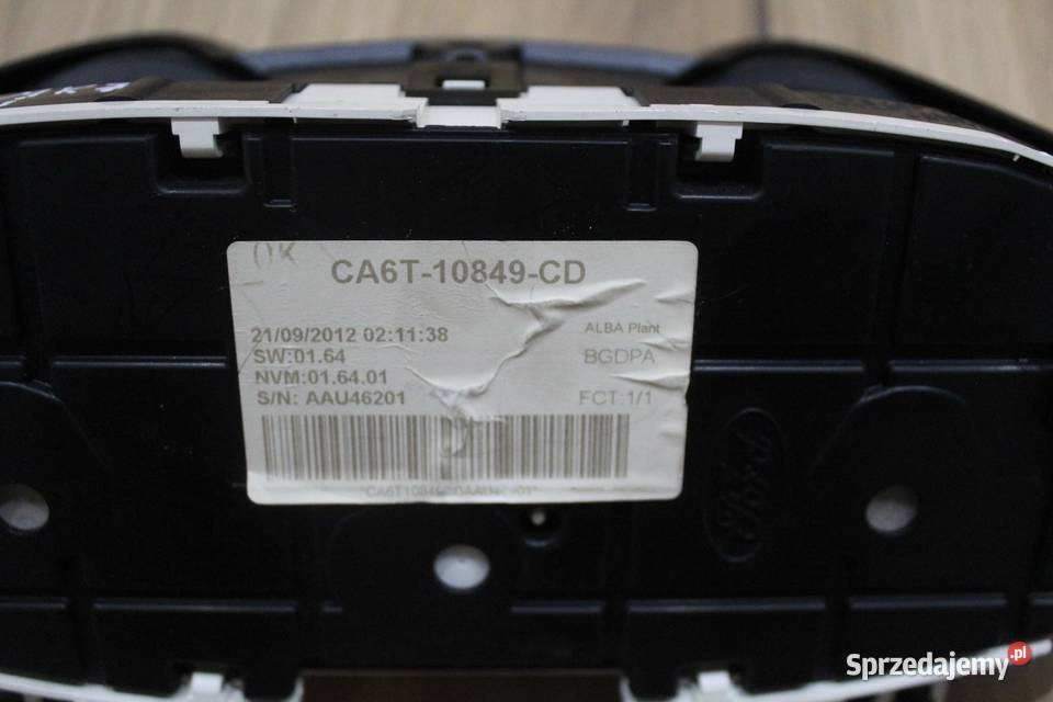 LICZNIK EU FORD FIESTA MK7 16 TDCI CA6T10849CD sprzedam