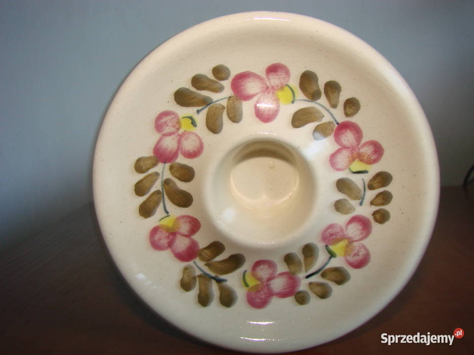 Włocławek fajansowy świecznik Pruszcz Gdański sprzedam