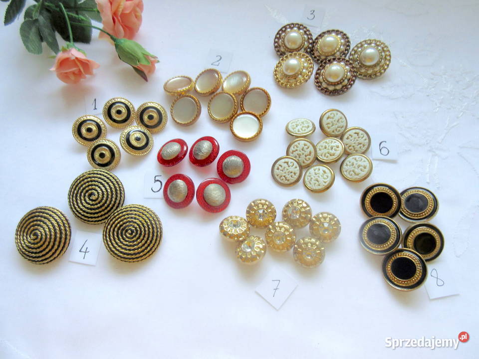 Guziki ozdobne retro Straszydle sprzedam