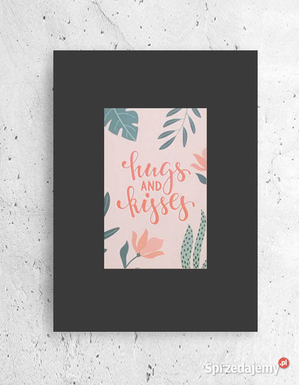 boho plakat A4mały obrazek z napisamiczarno
