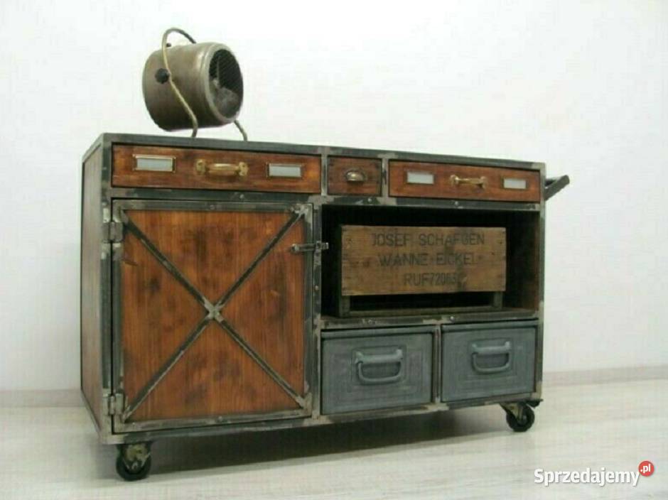 Komoda industrialnabarek szafka loftMeble loft 76cm Warszawa