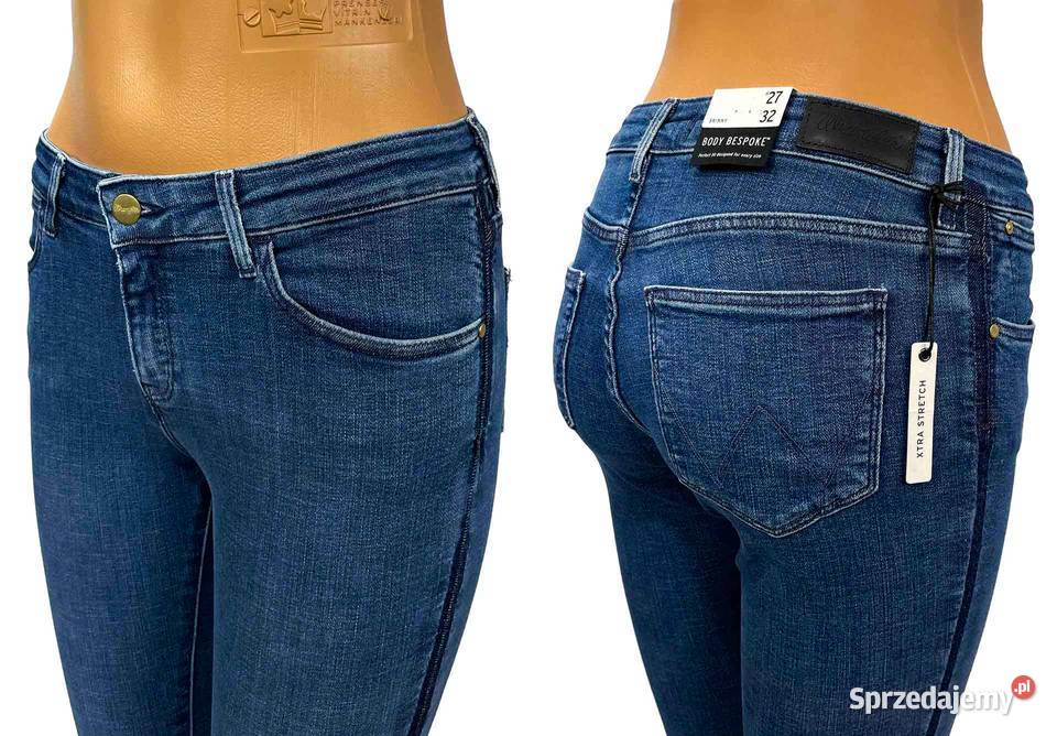 Spodnie damskie Wrangler Skinny Indigo Uniform Spodnie warmińsko-mazurskie Pisz