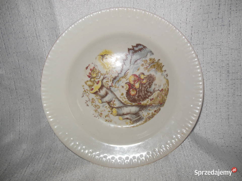 Talerz głęboki z jeżykiem PRL Kielce