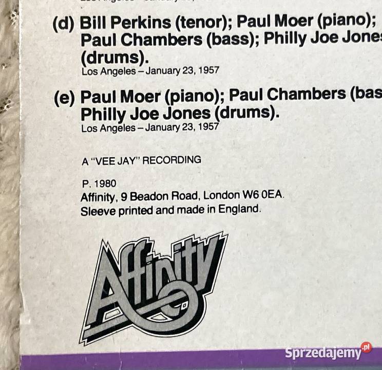 Bill Perkins Meets Paul Chambers And Philly Joe Szczecin