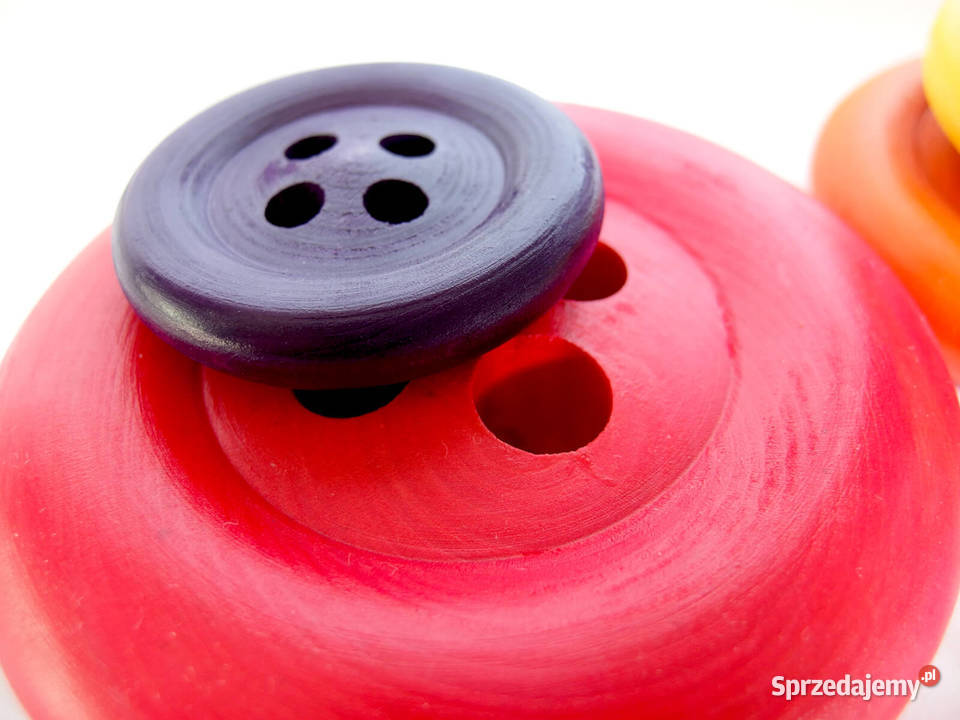 Nawlekanka drewniana guziki giganty Montessori Zduńska Wola