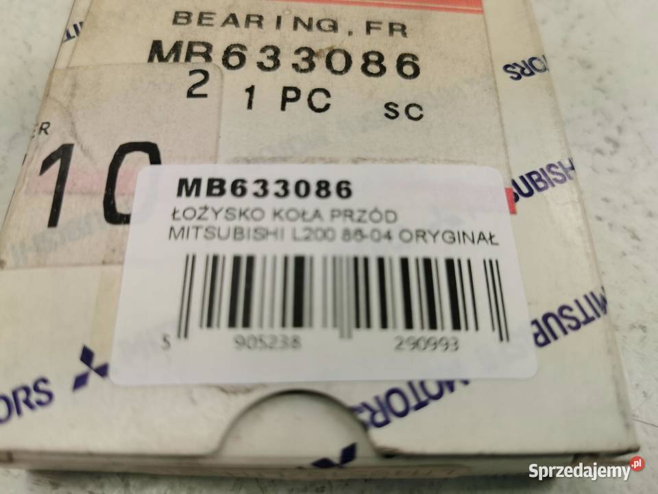 ŁOŻYSKO KOŁA PRZÓD MITSUBISHI L200 20 2007 NOWE