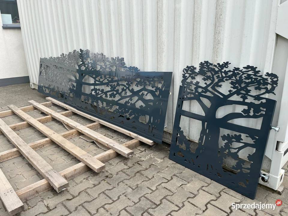 Ogrodzenie brama aluminiowa malowana proszkowo metal śląskie