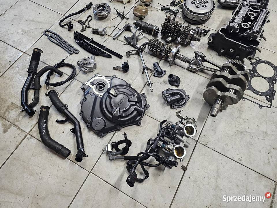 Yamaha MT07 silnik części skrzynia wał głowica Części i akcesoria motocyklowe Jelenia Góra