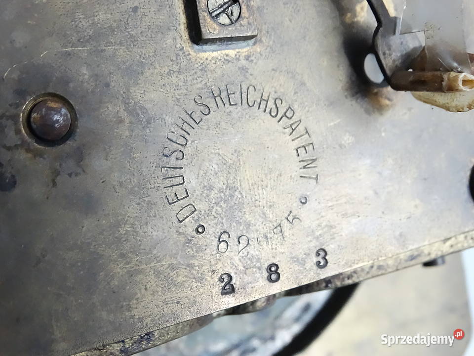 Stary mechanizm JUNGHANS 1891 r Patent 62975 lubelskie Biłgoraj
