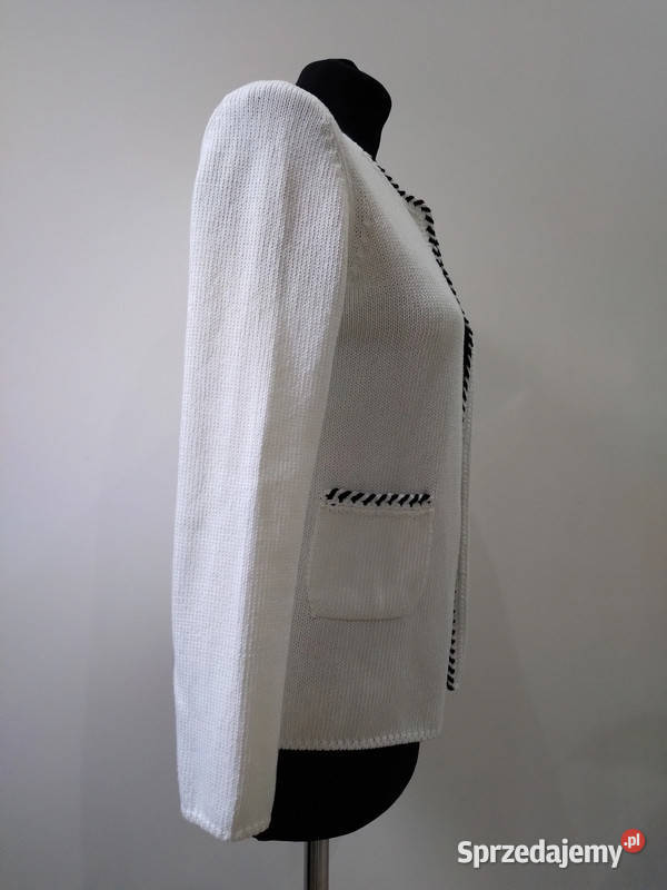 Sweterek bolerko damskie białyczarny rozmiar Ms czarny świętokrzyskie Kielce sprzedam