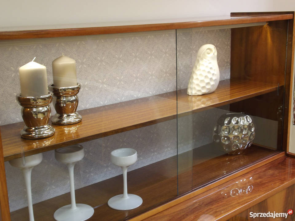 Kredens Biblioteczka Witryna RETRO vintage PRL 120cm Szafy, regały, półki sprzedam