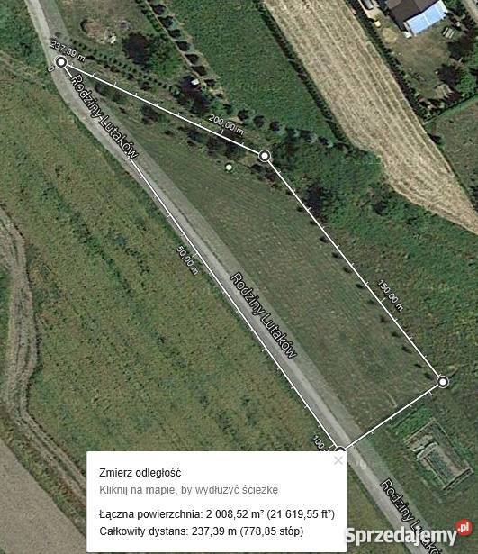 Działka budowlana 2009a RzeszówSłocina Słocińska