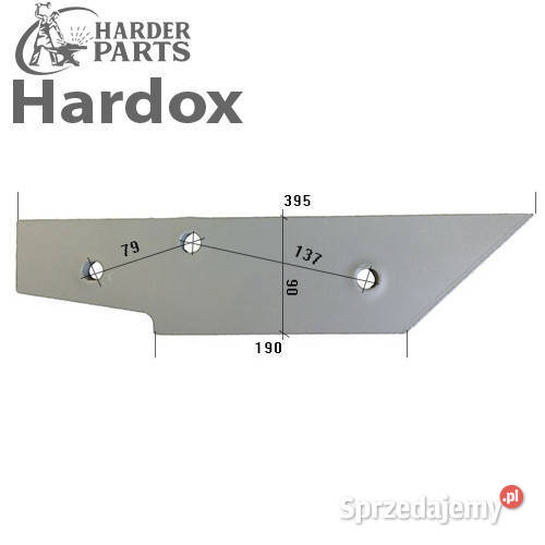 Płoza długa HARDOX 24061917L części do pługa Suwałki