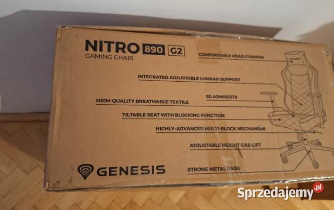Fotel Gamingowy Biurowy Komputerowy GENESIS Załuże