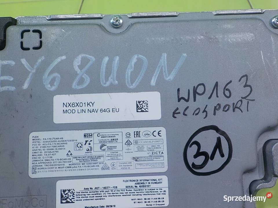 FORD ECOSPORT II 10 B 18r 5D modul nawigacji Suków