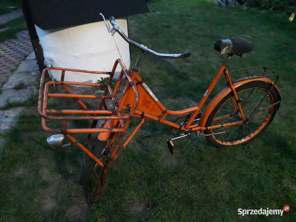 Zabytkowy rzadki cargo rower Falter transportowy