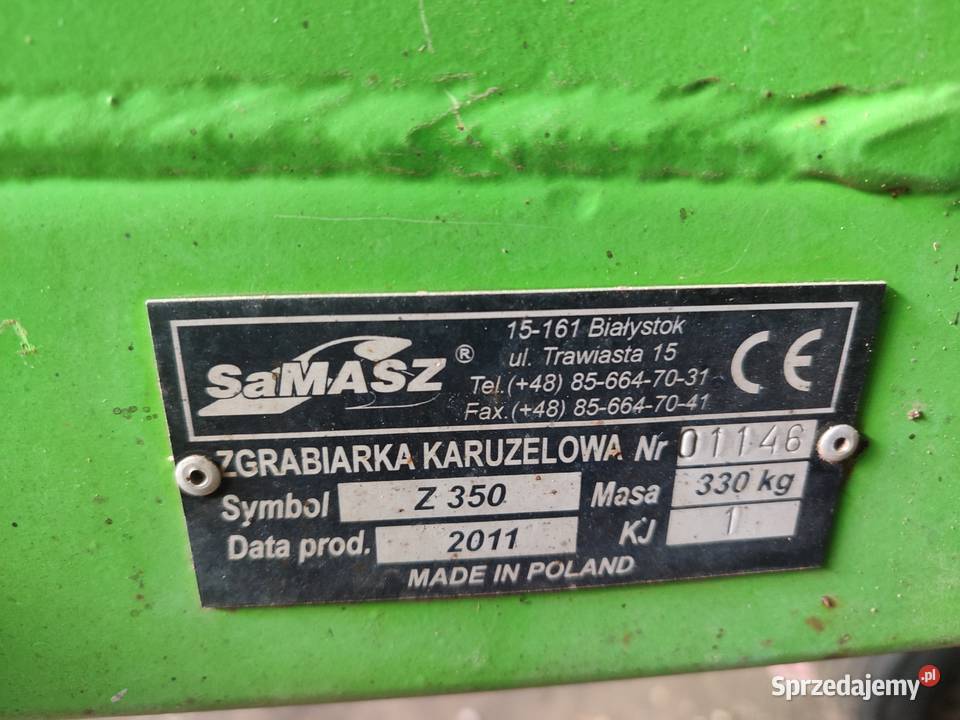 Zgrabiarka Samasz Z350 SaMasz sprzedam
