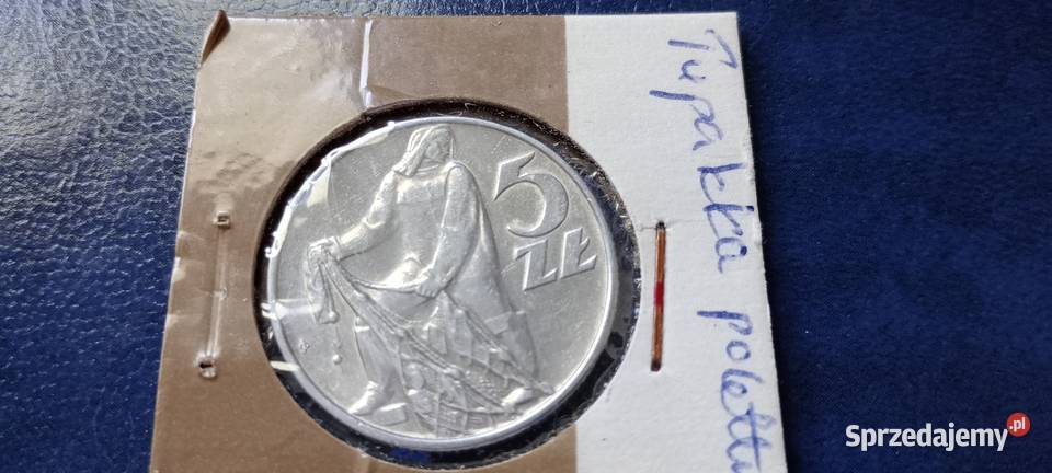 Stare monety 5 złotych 1974 Rybak PRL Polska Lesko sprzedam