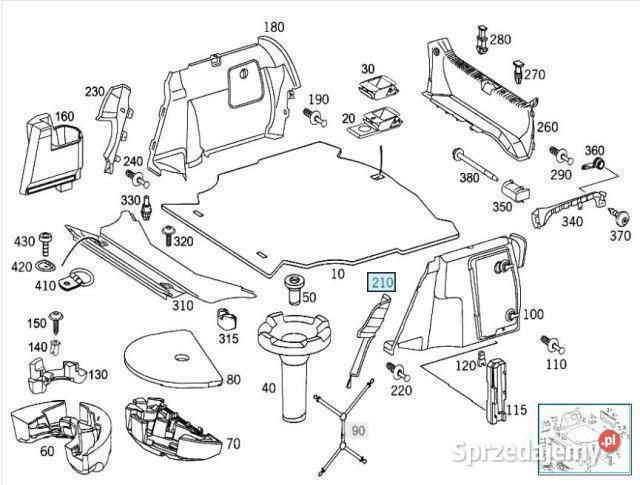 PLASTIK OSŁONA SŁUPKA LEWY TYŁ MERCEDES W203 sprzedam