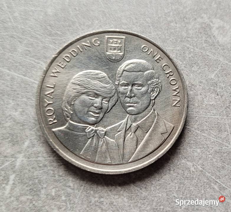 93 GIBRALTAR 1 Korona 1981 r Numizmatyka łódzkie Łask