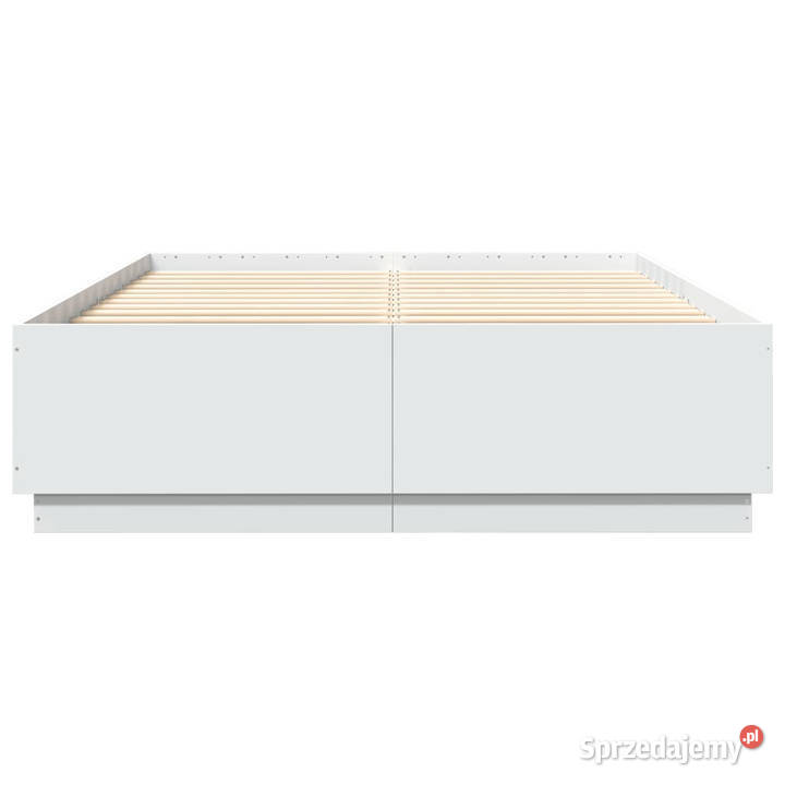 Rama łóżka biała materiał drewnopochodny 140x200 Warszawa