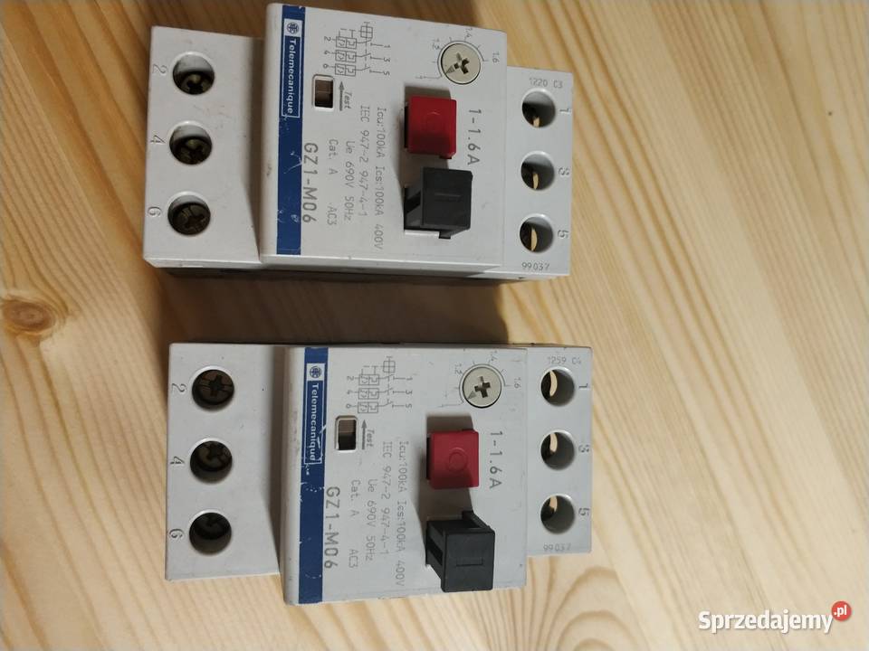 Wyłącznik silnikowy termik GZ1M06 116A śląskie Wojkowice