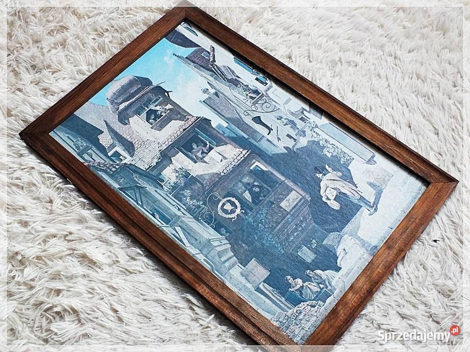 Stary obraz Der Briefbote im Rosental Rarytas o Malarstwo Żary