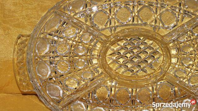 Duża patera kryształowa z przegródkami kujawsko-pomorskie sprzedam