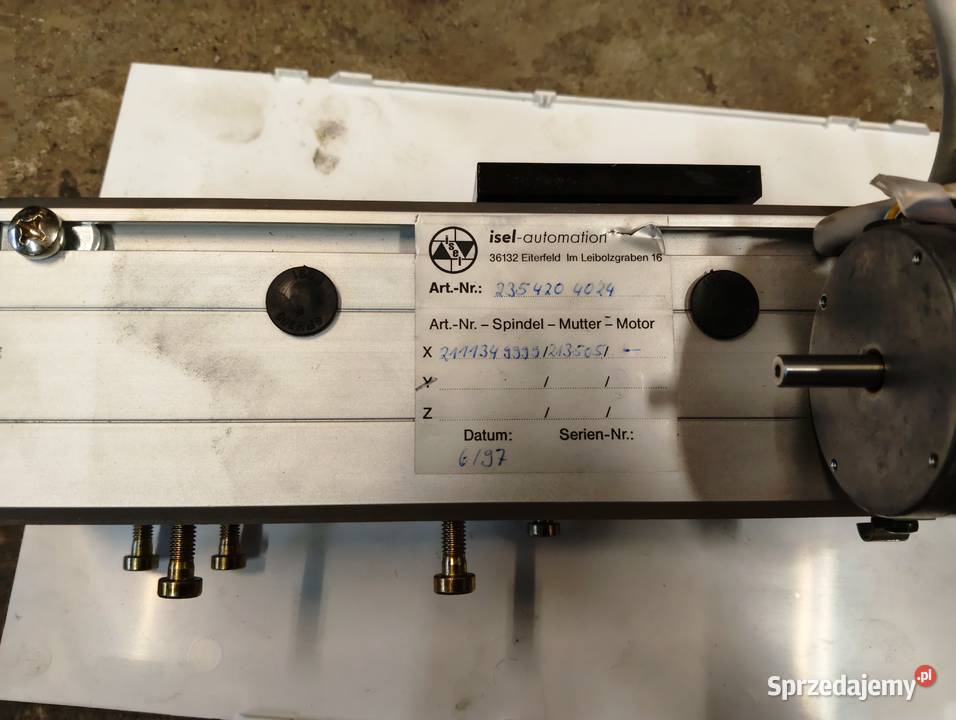 Precyzyjny moduł liniowy z napędem śrubowym 30 Kraków sprzedam