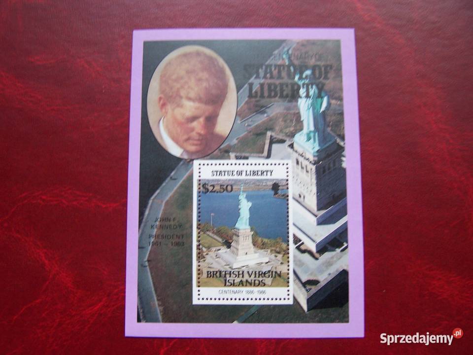 Wyspy Dziewicze MNH 1986 Prezydenci USA Statua Tychy