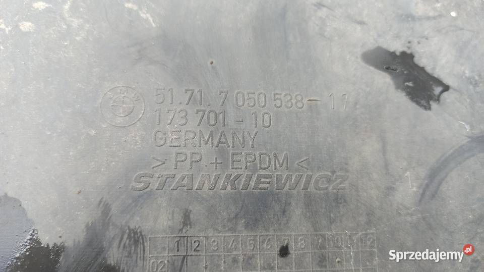 Nadkole dolne prawe Osłona prawy przód Bmw e60 Dębica