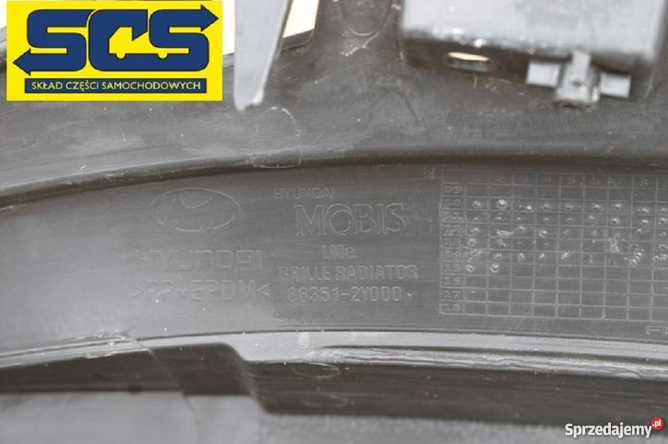 HYUNDAI IX35 GRILL ATRAPA CHŁODNICY SPÓD PLASTIK lubuskie Bieleń