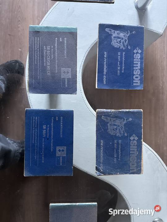 Książka obsługi Motorów Simson M Z podkarpackie Rzeszów sprzedam