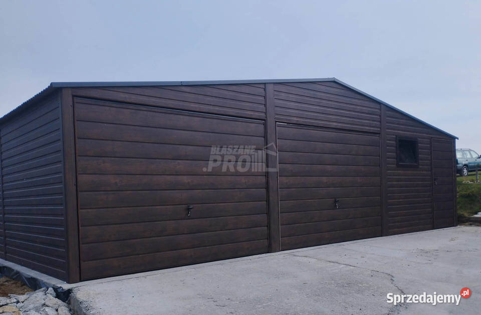 Garaż blaszany 9x6 2x Brama uchylna drzwi okno 398zł/m2 Słupsk