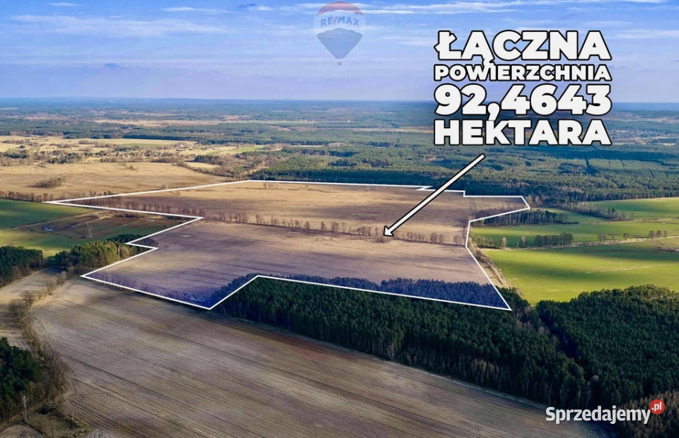 Działka rolna na sprzedaż aż 925 ha lubuskie Koźla