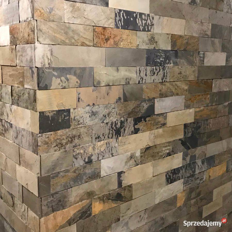 Płytki Łupek Indian Autumn naturalny 10x30x1 Łódź