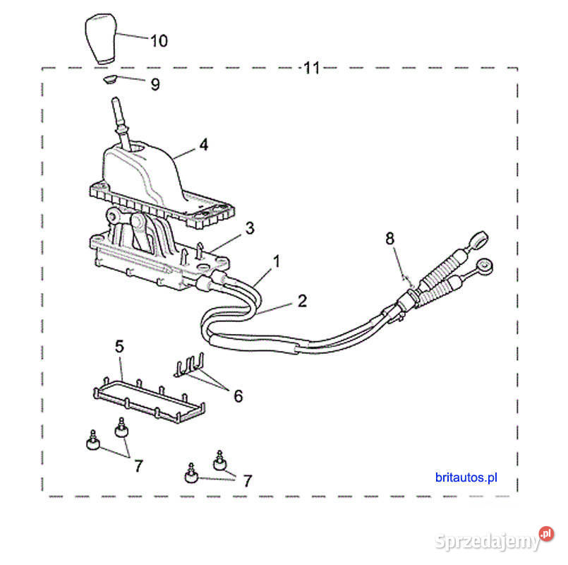 GAŁKA BIEGÓW KNOB BLACK LEDER SKÓRA ROVER 75 wielkopolskie sprzedam